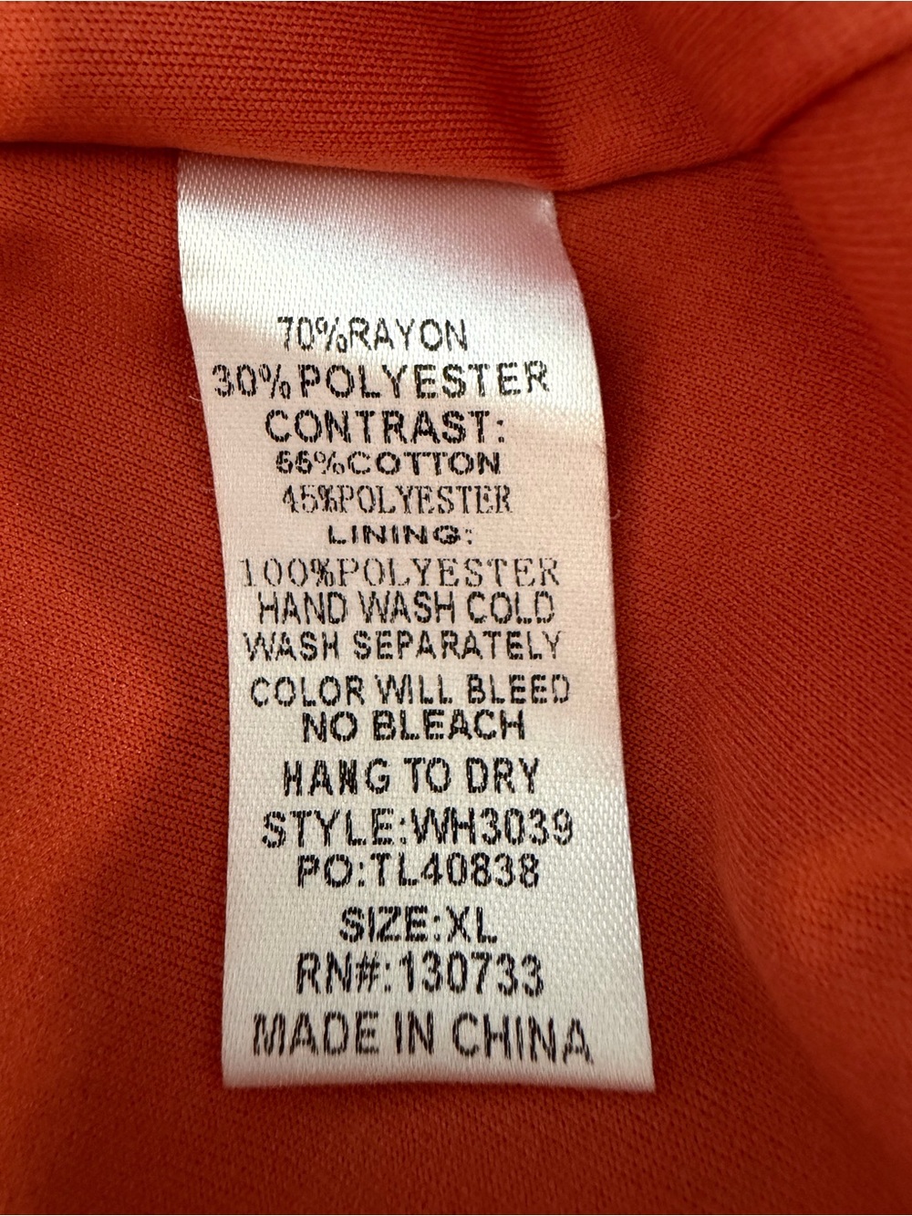 Umgee dress, ballon Sleeves coral size XL - Picture 7 of 8